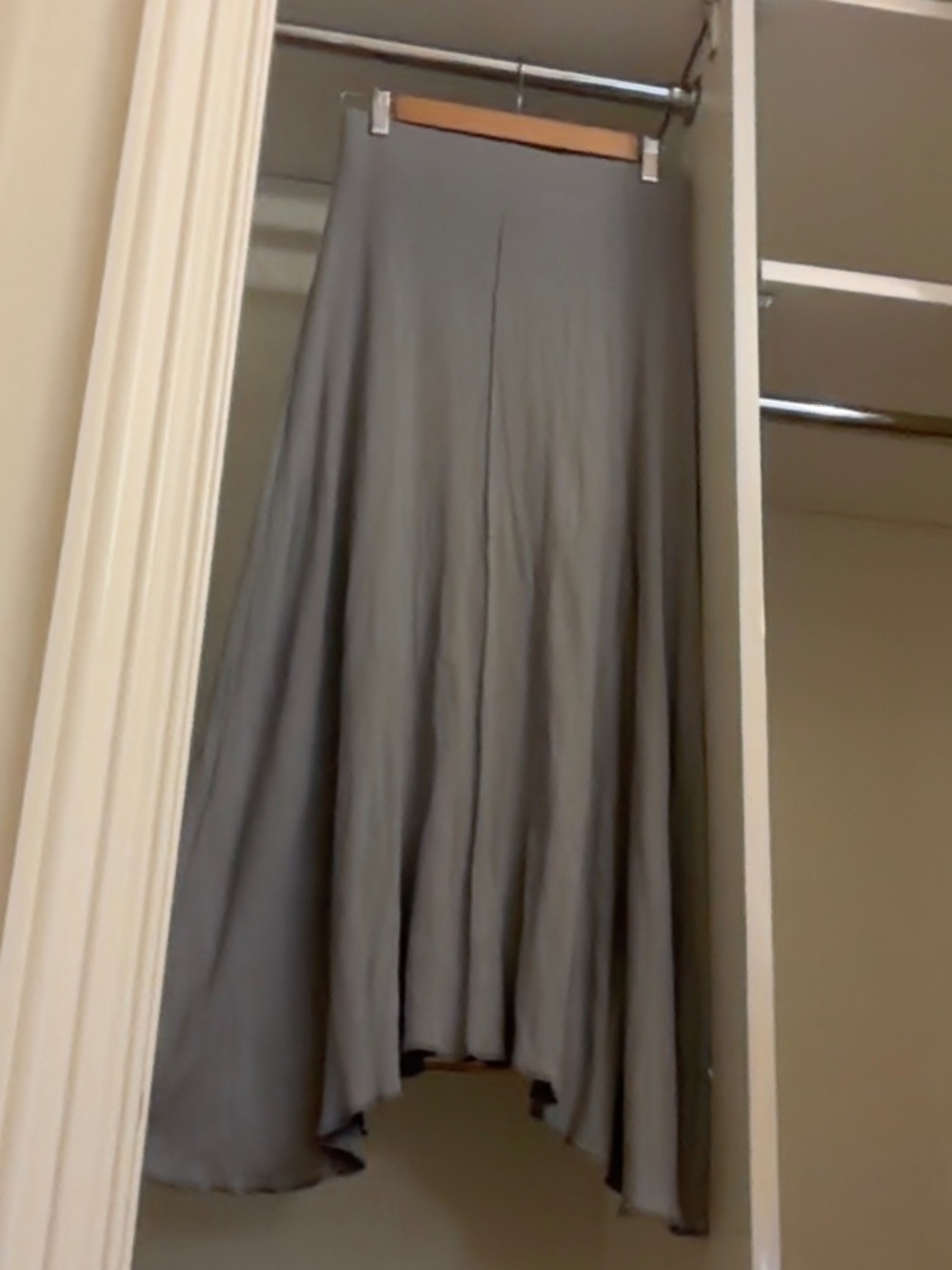 Parni Light Blue Ribbed Asymmetrical Skirt Women’s Size S